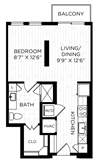 Aura on Lamar E2 Floor Plan